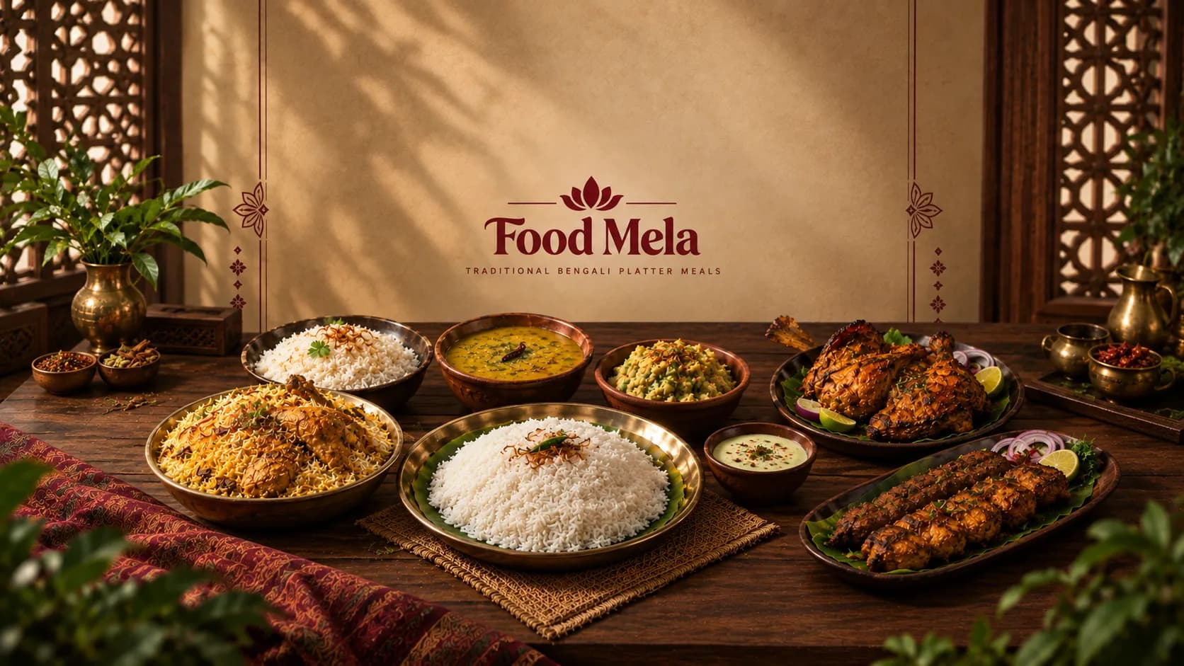 Food Mela — traditional Bengali platter meals